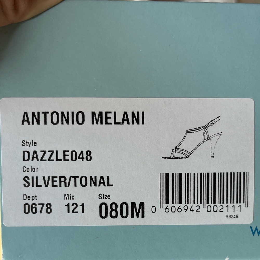 Antonio Melani Silver Dazzle Heels - Picture 7 of 7